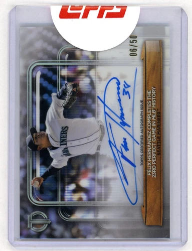 2024 Topps Tribute FELIX HERNANDEZ DAVE SIMS Calling the Shot Dual Auto #d/50
