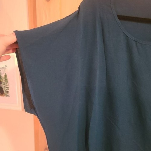 SHEIN Plus Batwing Sleeve Knot Side Blouse-Size 3XL-NWOT - Picture 8 of 9