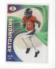 2020 Panini Illusions Astounding Emerald #8 Jerry Jeudy RC Rookie Broncos Browns