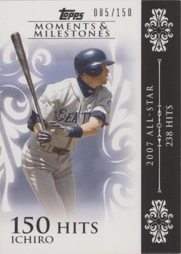 2007 Topps Ichiro SP 015 /150 Moments And Milestones Seattle 