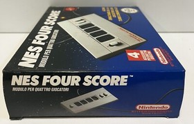 NES FOUR SCORE NINTENDO EUROPE MATTEL ITA BOXED NES PAL VINTAGE 1985 NEVER USED