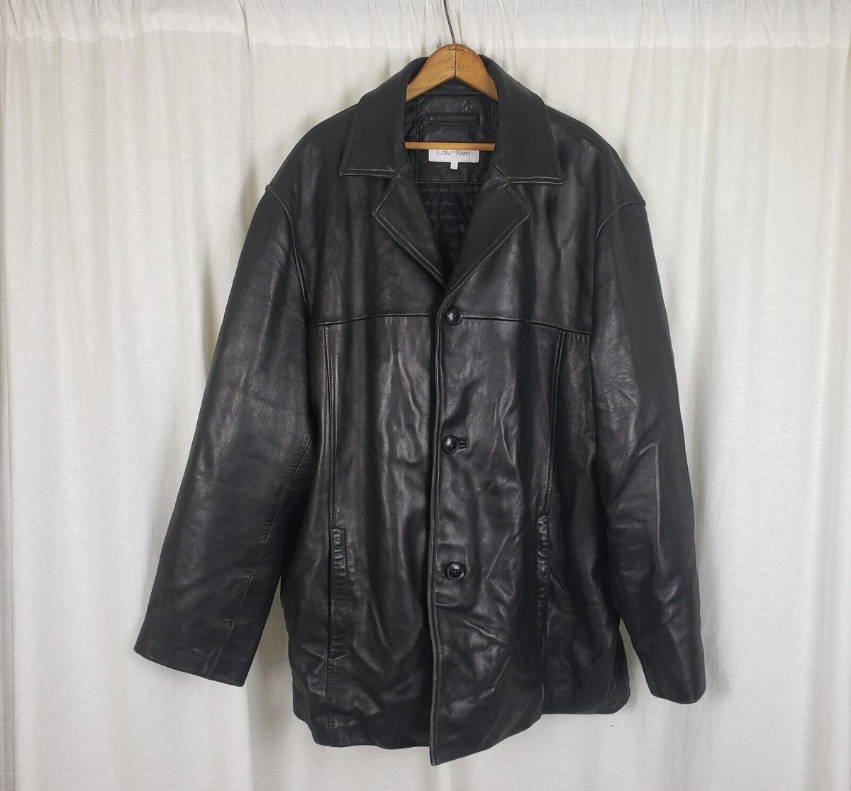 Flannel lined leather clearance jacket