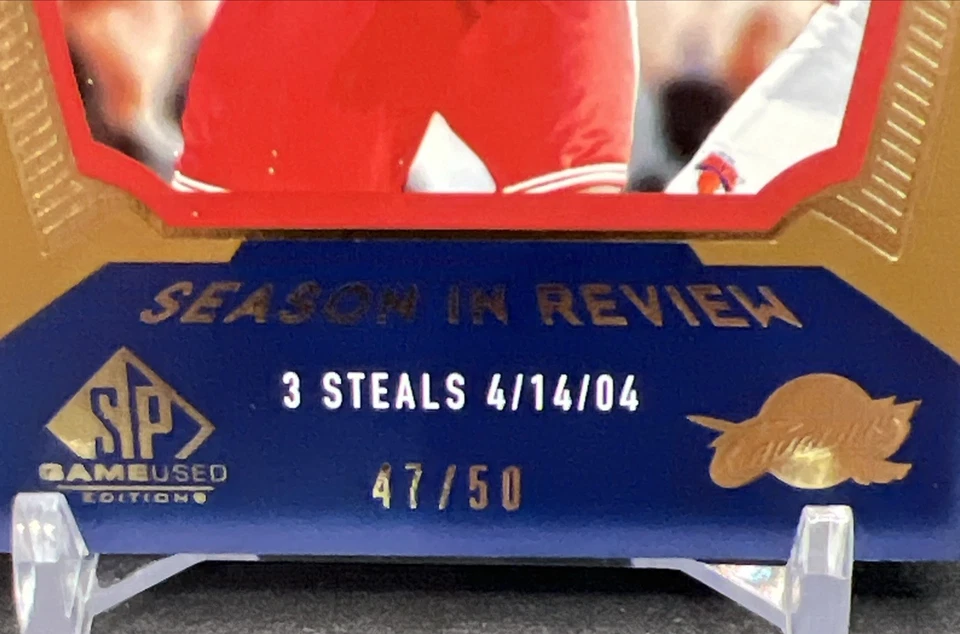2004-05 Upper Deck SP Game Used LeBron James Season In Review Gold /50 SSP Cavs - Image 4 of 4