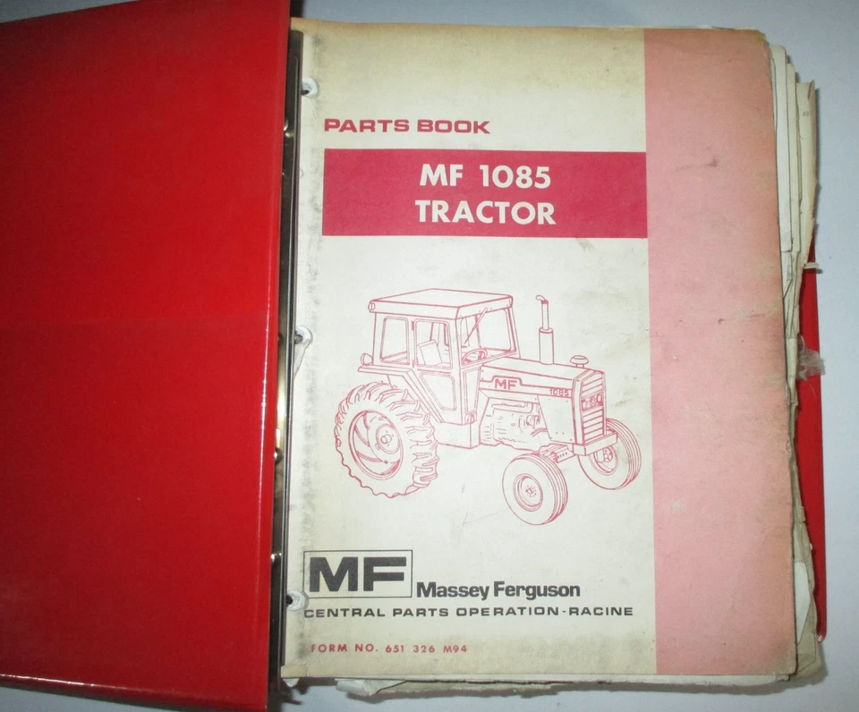 Massey Ferguson MF 1085 1105 1135 1150 1155 2800 Tractor Parts Catalogs ORIGINAL - Image 4 of 4