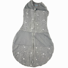 Happiest Baby SNOO Sleep Sack Size 0-2 M 5-12 lbs Gray Stars Cotton Zip Closure