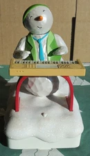 2010 Hallmark Snowman Band Keyboard Ken Sound & Motion Holiday Christmas - Used