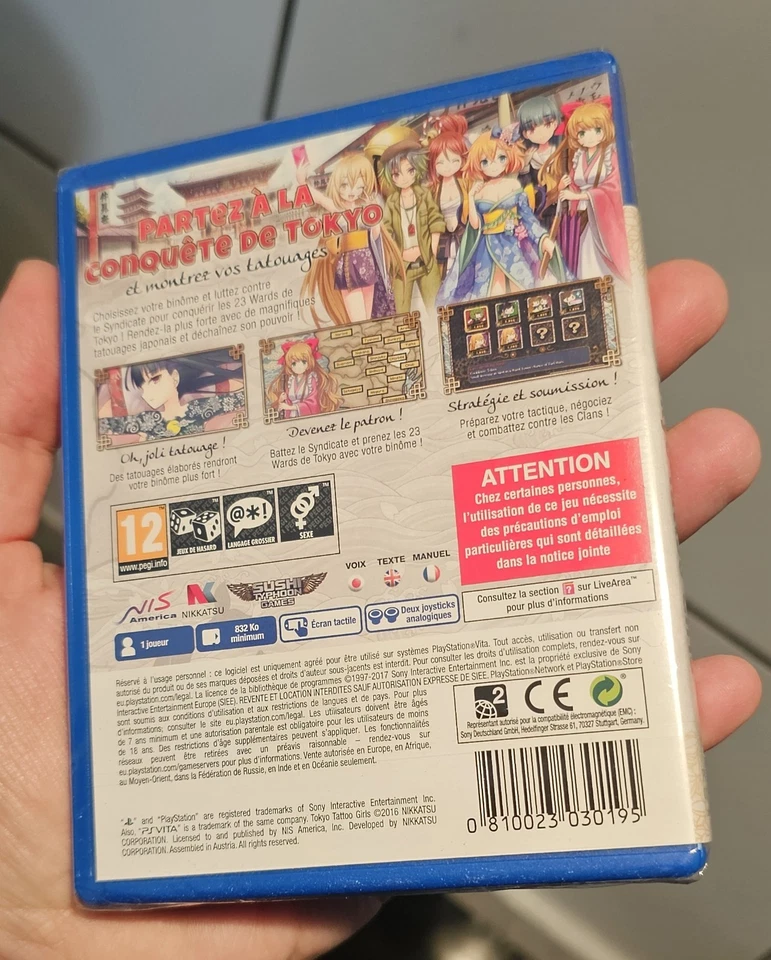 TOKYO TATTOO GIRLS SONY PLAYSTATION VITA PSVITA NEUF  - Photo 2/2