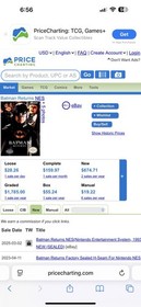 Vintage Batman Returns Nintendo NES Complete In Box