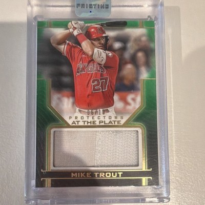 Topps 2023 Definitive Baseball Mike Trout Angels Protectors Plate Relic /10