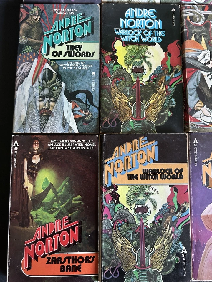 Andre Norton Book Lot x 16 Vintage Sci-Fi & Fantasy Mass Market Paperbacks Foto 4 de 4