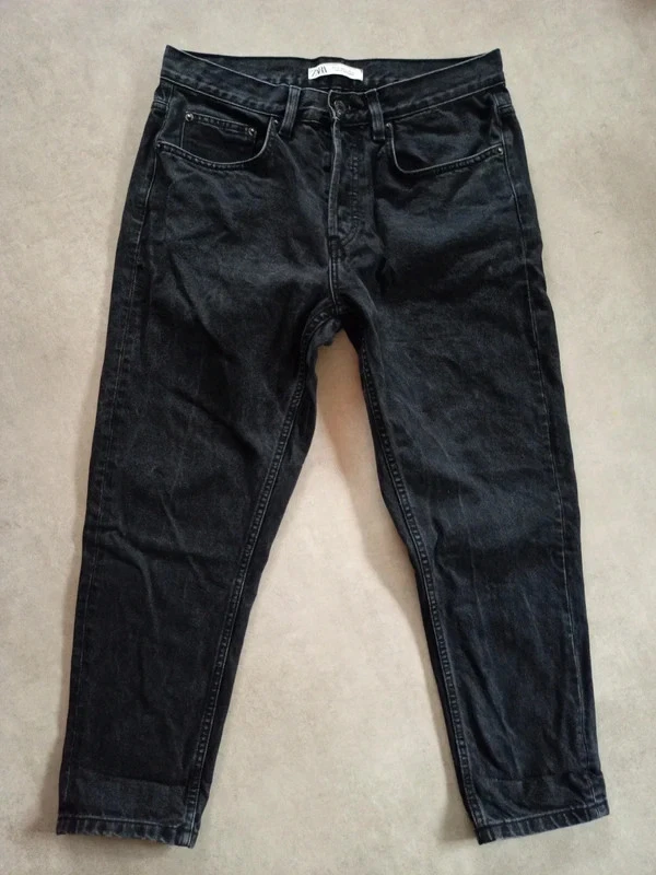 Beau jean noir presque neuf, Zara, 40 - Photo 1/4