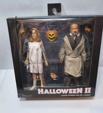 NECA Halloween II Laurie Strode & Dr Loomis 2 Pack