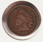 US Rare Old West 1890 Indian Head Penny Coin American Collection Shield Cent USA