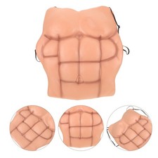 Fake Muscle Cosplay T Shirts for Men Funny Chest Costume Muscles