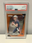 Drake Maye 2024 Panini Prizm Orange Disco Prizm Rookie RC #329 PSA 10