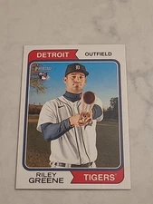 2023 Topps Heritage- Riley Greene (RC) #48 TIGERS