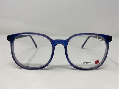 Jenny Eyewear COL. COBALT BLUE 52-21-140 Plastic Full Rim Eyeglasses Frame OJ56