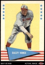 1961 Fleer #81 Dazzy Vance Reds HOF 8 - NM/MT