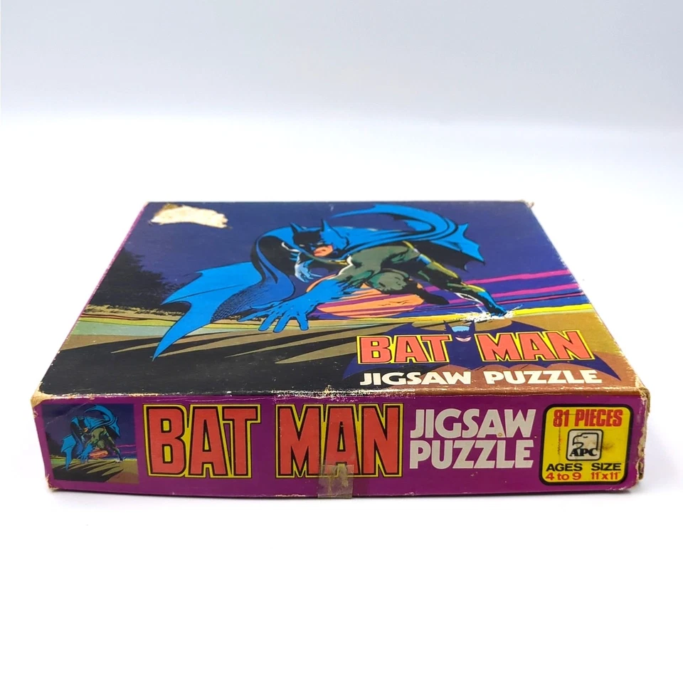Rompecabezas de Batman vintage APC 81 piezas 11" x 11" arte Neal Adams 1972 DC Comics Foto 3 de 4