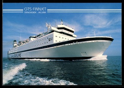 AK Fährschiff GTS Finnjet der Silja Line in Fahrt auf der Linie Travemünde-Hels 