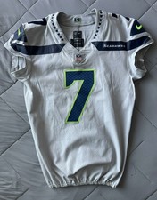 Authentic Seattle Seahawks Geno Smith Game Jersey Alternate Wolf Grey 