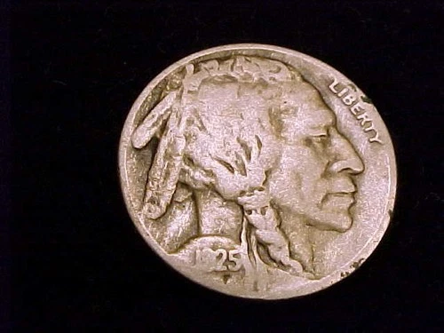 1925-S Buffalo NIckel, Good to Very Good in Grade.