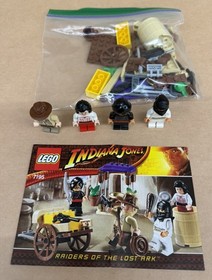 LEGO Indiana Jones 7195 Ambush in Cairo 4 Minifigures 79 Pieces No Box Pre-Owned