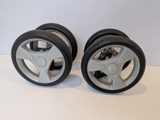 2 X Silver Cross 3D Front Wheels Grey