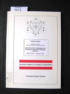 Interconnection Topologies and Routing for Parallel Processing Systems. - aus: a