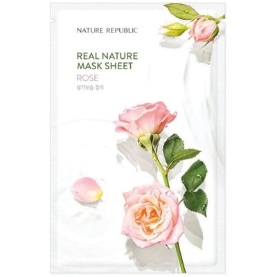 Nature Republic Real Nature Rose Extract Sheet Mask - 23 ml
