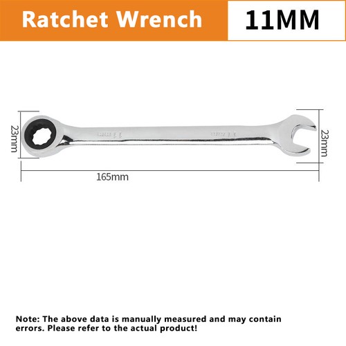 Ratchet Wrench Combination Fixed Head Ratchet Spanner Chrome Mechanic Tools - Picture 28 of 31