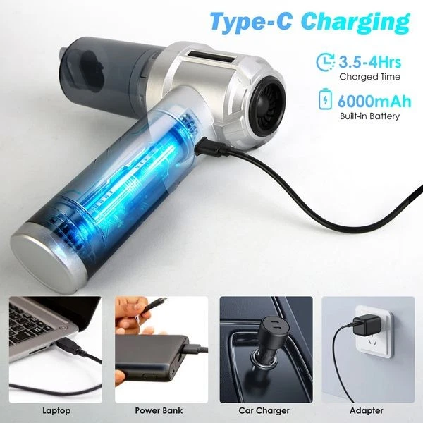 Cordless Car Vacuum Cleaner Portable Handheld Vacuum RechargeableWith 20000PA - Image 3 of 4