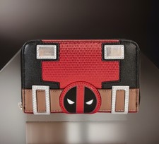 Loungefly Marvel Metallic Deadpool Cosplay Zip Around Wallet