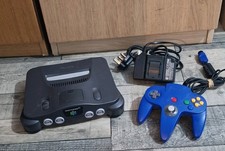 Nintendo 64 Console W/Blue Controller & Official Power Cable