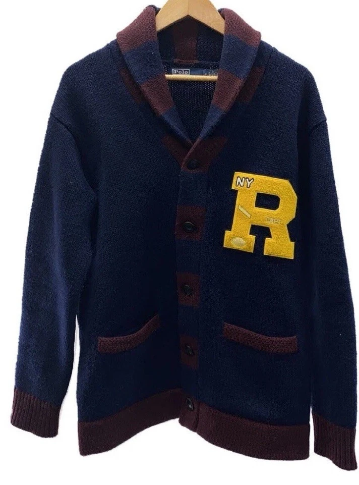 美品　Ralph Lauren Rugby ネイビー カーディガン　S Rugby Ralph Lauren Wool Cardigan Sweaters for Men for sale | eBay