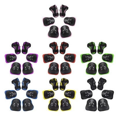 6Pcs Kids Outdoor Sport Gear Set for Roller Skating Scooter Skateboard Cycling