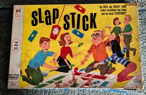 Complete Vintage 1966 Milton Bradley Hilarious Slapstick / Slap Stick Game