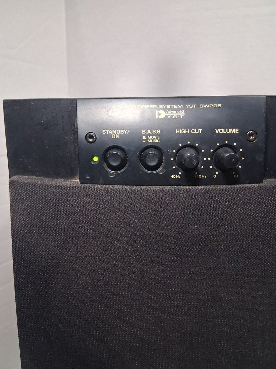 Yamaha YST-SW205 40W RMS Powered Subwoofer, Black Wired RCA