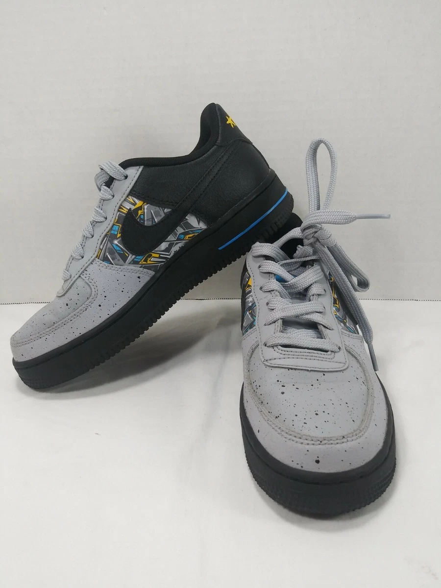 Nike Air Force 1 LV8 KSA GS Size 5Y Black Wolf Grey Graffiti AF1 CQ4217-001