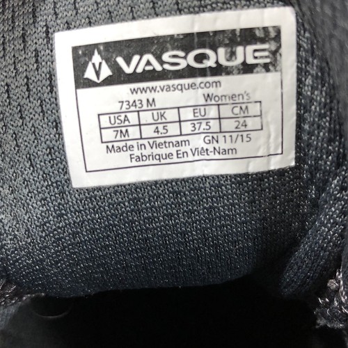 Vasque Inhaler Low Womens Gray Teal Blue Green Hiking Shoes US 7 Vibram Soul - Picture 2 of 10