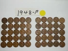 1948-P CENT ROLL SOLID DATE = 50 LINCOLN WHEAT PENNIES (8+ ITEMS SHIP FOR FREE)