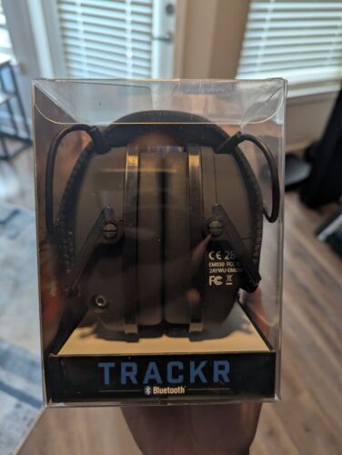 AXIL TRACKR Blu Ear Muffs, Black, One Size, TRACKRBT-B Protective Ear Muffs