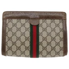 Sac pochette GUCCI GG Supreme Web Sherry Line PVC beige rouge 67 014 2125 authentique mr499