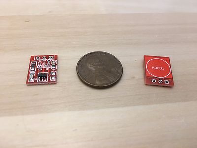 2 Piece TTP223 Touch Key Module Capacitive self Settable No lock Switch Board C4