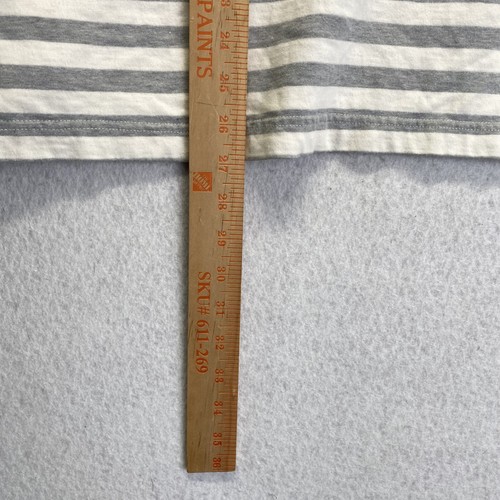 Vtg Disney Store Shirt Gray XL Mickey Mouse Embroidered Striped - Picture 9 of 9
