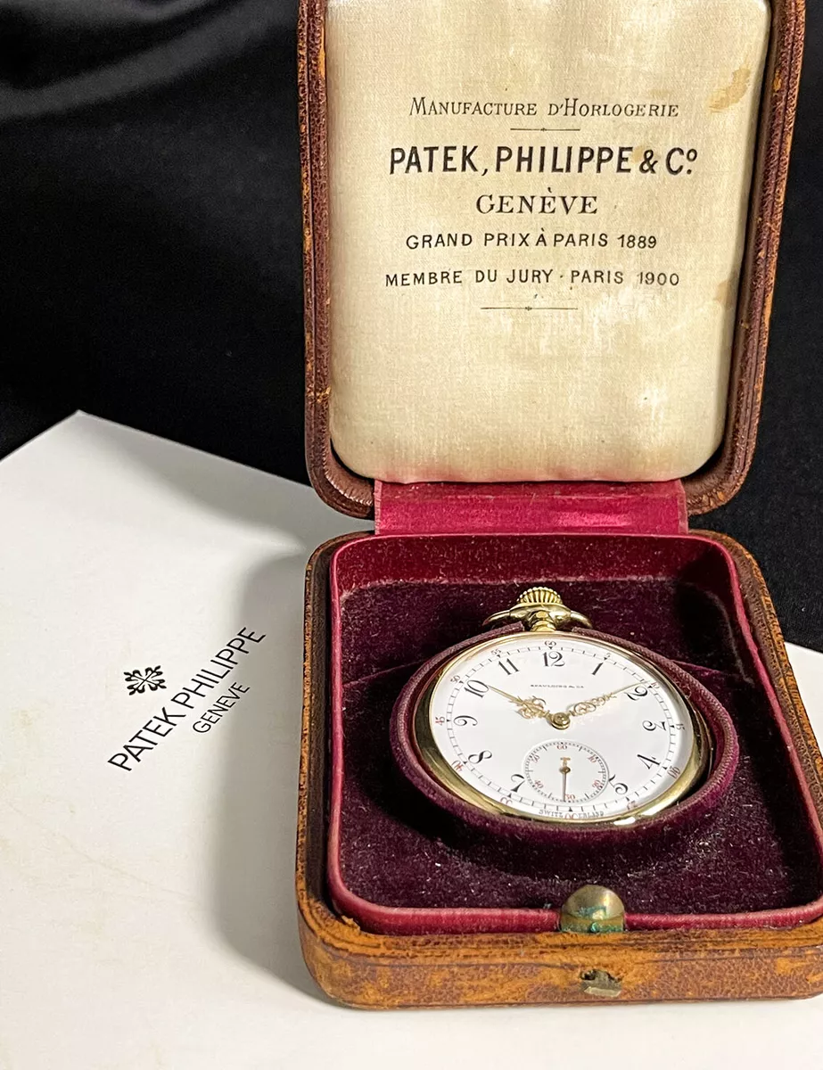 Antique Patek Philippe & Co Geneve Pocket Watch in 18k Rose Gold