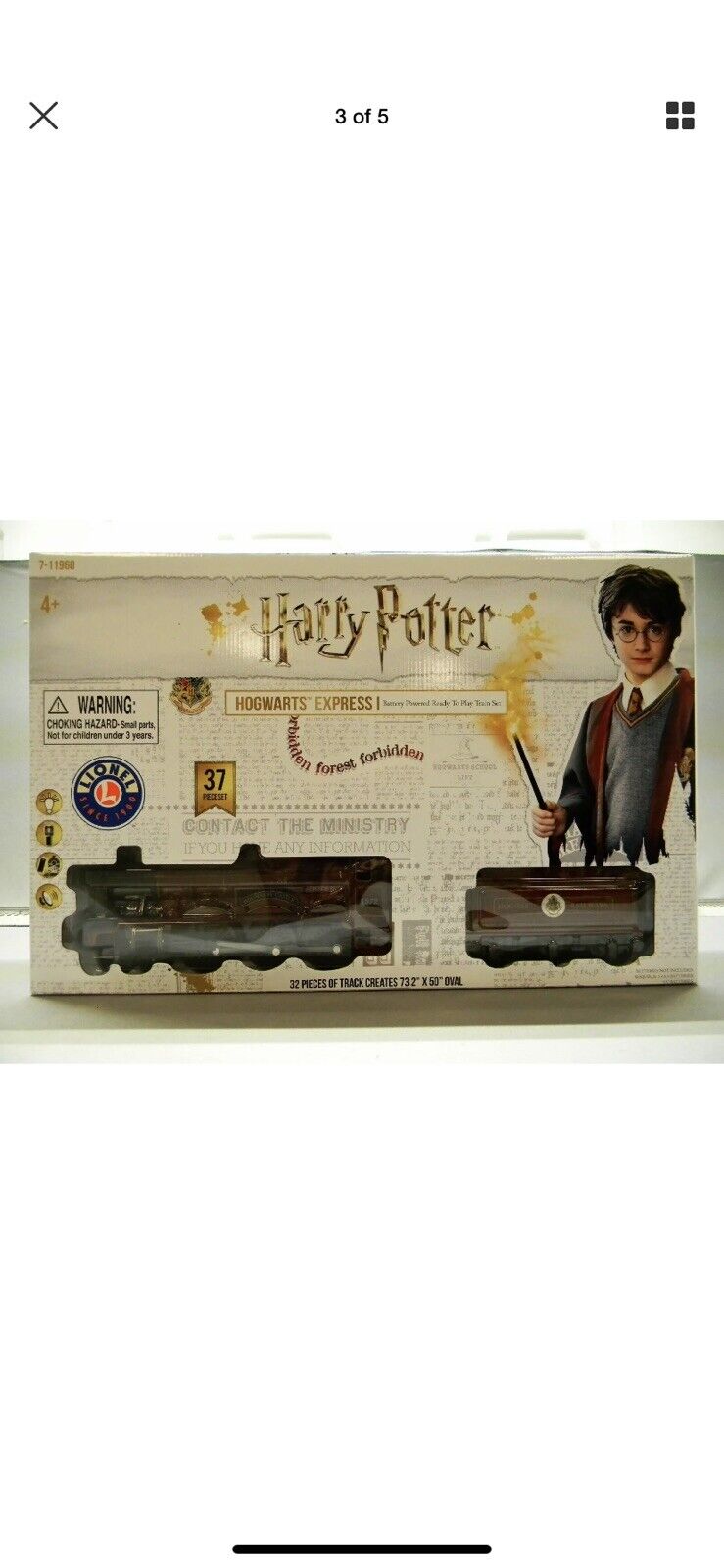 Harry Potter Trem Express Hogwarts Lionel 7-11960 Som E Luz