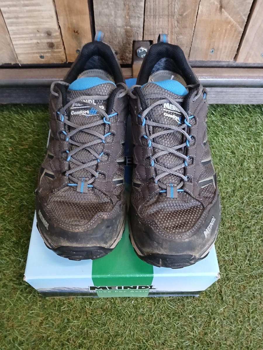 Meindl Activo GTX Men's Wide Fit Walking Shoes Anthracite/Ocean UK