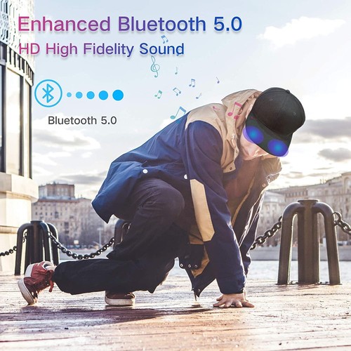 Baseball Cap with Bluetooth Stereo Music Speakers Wireless Headphone Headset AU - Picture 7 of 17