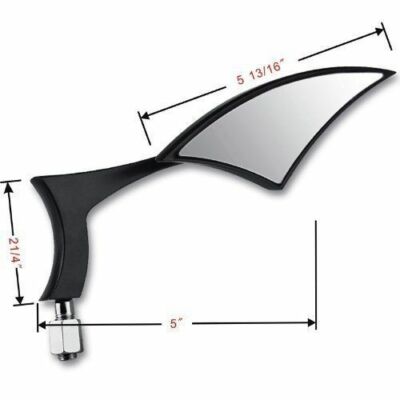 Black Blade Motorcycle Mirrors For Honda Shadow VLX 600 VT600